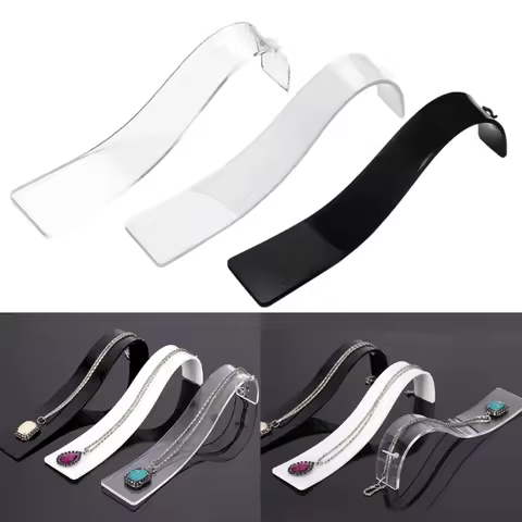 Versatile Bracelet Display Stand Portable Curved Shaped Necklace Organizer Acrylic Handchain Stand J