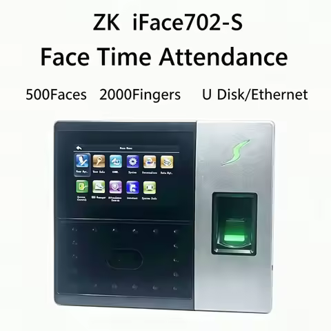 Facial Attendance Machine Employee With Fingerprint Attendace Management Device ZK iFace702-S U-disk