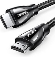 UGREEN HDMI Cable 8K 60Hz HDMI 2.1 Cable 48Gbps Ultra High Speed 4K 120Hz Braided HDMI Cable Dynamic HDR Dolby Vision HDR10 4:4:4 eARC Compatible with PS5 PS4 Xbox UHD TV Blu-ray Projector 2M