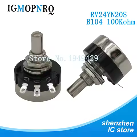 2PCS RV24YN RV24YN20S RV24YN20S-B103 1K 2K 5K 10K 50K 250K 200 ohm Potentiometer 1K- 1M Single Coil 