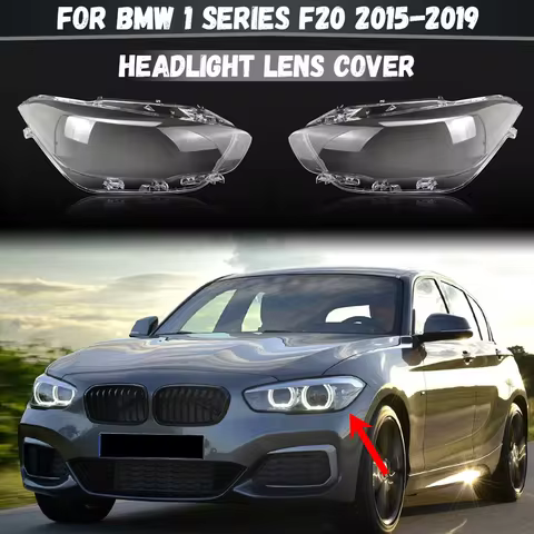 For BMW 1 Series F20 2015 2016 2017 2018 Headlight Cover Transparent Lampshdade Headlamp Shell Plexi
