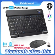 【Worth-Buy】 Mini Bluetooth Wireless Keyboard Mouse Set Rechargeable For Phone English Keyboards For Ios Xp Lap Pc