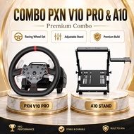 Combo PXN V10 PRO with A10 Stand Direct Drive Racing Simulator Game Steering Wheel