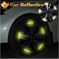 HG Car Wheel Sticker 20pcs Hub Reflective Sticker Tire Rim Strips Luminous Sticker for night Sticker