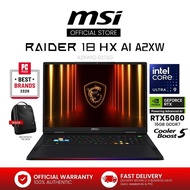 MSI Raider 18 HX AI Gaming Laptop - Intel Core Ultra 9 Processor - NVIDIA GeForce RTX5080 - 18" UHD+