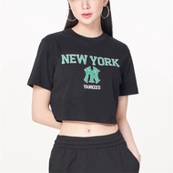 MLB NY Original Women's Short Casual T-shirt Crew Neck T-shirt Pure Cotton T-shirt