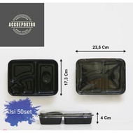 MIKA BENTO 4 SET MIKA TAKEWAY BLACK STAR MODEL 50 SETS
