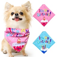 Dog Birthday Party Triangle Scarf Dog It's My Birthday Bandana for Pet Birthday Party Supplies