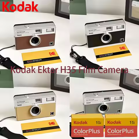 Half Grid Film Camera Kodak Retro Camera KODAK EKTAR H35 Film Camera 35mm Film Camera Reusable Film 