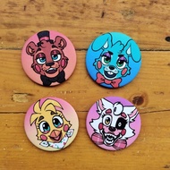 FNAF 2 Toy Animatronics Glitter Badges
