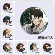 Attack On Titan Ackerman Levi Shingeki no Kyojin Armin Eren badge Button Brooch Pins Cosplay