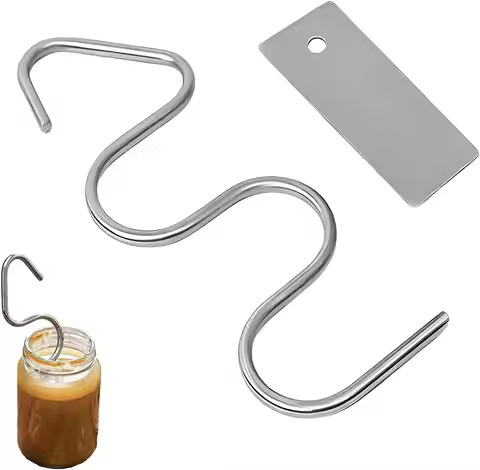 Peanut Butter Stirrer, Stainless Steel Peanut Butter Stirrer Mixer Tool Fits for Various Organic Pea
