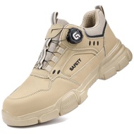 2025 New Rotating Buckle Safety Shoes Men Work Shoes Protection Shoes Anti Smashing Anti Piercing Sa