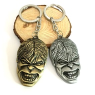 Movie Hulk Mask Keychain Pendant Alloy KeyRing Ring Jewelry