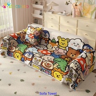 Dopamine Multifunctional Wear‑resistant Blanket Cute Sofa Towel Four Seasons Universal Waffle Furnit