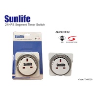 (SIRIM) SUNLIFE 24hrs 13Amp Plug In Timer Switch Analog (White)