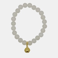 CHOW TAI FOOK HUÁ Collection 传承 999 24k Pure Gold Bell with Jade Beads Bracelet - CJ123660