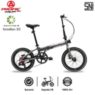 Pacific Sepeda Lipat Dahon Syte Brooklyn 3.0 Speed 8 Ukuran Ban 20 - Jade Green 20