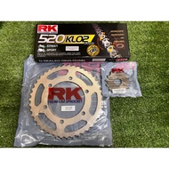Yamaha R25 r25 Sporcket Set RK JAPAN (14/43)Rantai 520 RK Oring (Set)