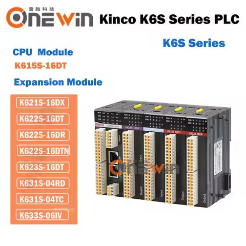 Kinco PLC K6S Series Compact Modular K615S-16DT K621S-16DX K622S-16DT K622S-16DR K622S-16DTN K623S-1