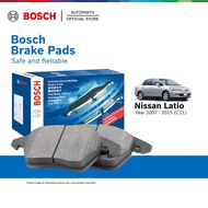 Bosch Front Brake Pads for Nissan Latio C11 (2007 - 2013) 0986AB1049 GDB7742