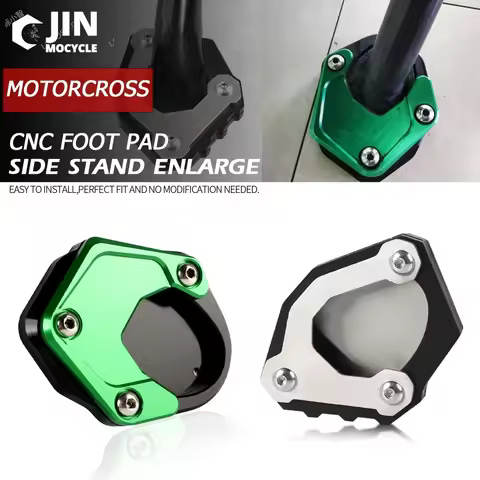 2023 For Kawasaki KLX230 SM KLX230R KLX230S Kickstand Side Stand Extension Enlarger Plate Pad KLX250