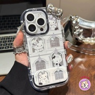 Castle Cat Phone Case for IPhone 17 16plus 11 12 13Pro Max 14Plus XR XS Max 7 8 Plus Cartoon Phone C