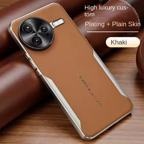 Color-blocked Plain Leather Premium Feel All-inclusive Lens Case For Poco F7 Ultra POCO F7 Pro Camer