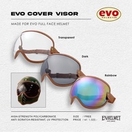 {EN Safety Helmet} EVO Mountain Bike Hat Goggles Bubble Glasses High-Tightness Mirror Strap Lens