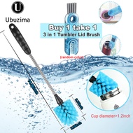 Aqua Flask Tumbler Cleaner Brush Set Long Handle Bottle Brush & 3 in 1 Tumbler Lid Brush for Bottle 