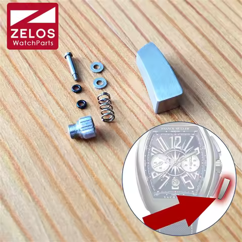 Steel Pusher Button for FM Franck Muller Vanguard Yachting V45 Chronograph Watch