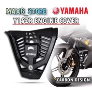 Engine Cover Carbon Yamaha Y15ZR V1 V2 Exciter 150 Black Protector Sampan Cover Belly Pan Ysuku Y15 