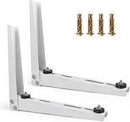 Mini Split Air Conditioner Wall Mounting Bracket, Heavy Duty Foldable Support Bracket for Outside AC