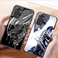 Alien Vs Predator 02 Tempered Glass Phone Case For Xiaomi Redmi Note 13 pro plus 12 4G 11 10 5G 9 Co