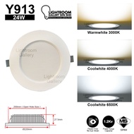 Ledeon Y913 Recessed LED Downlight 12W 18W 24W 4" 6" 8" Slim Panel