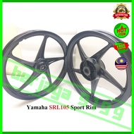 100% Original HLY Yamaha SRL SRL110 / SRL105 Racing Sport Rim (5 Batang - Black ) Motosikal Motorcyc