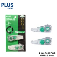 PLUS WH-606 Whipper MR Correction Tape Refill (2 pcs)