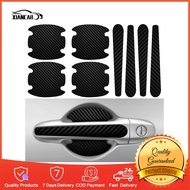 8Pcs Car Door Handle Protector - Car Stickers Door Handle Cover Carbon Fiber Vinyl Wrap Black Sticker - Car Door Handle Sticker Pack Paint Protection Film for Cars - Car Door Handl