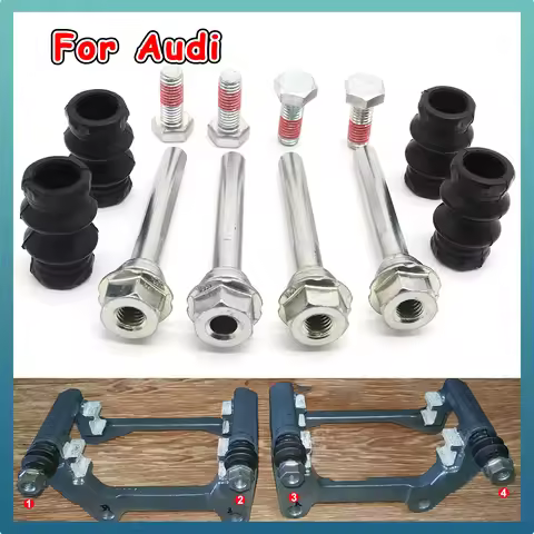 Brake Caliper Cylinder Slider Guide Pin Rubber Bushing Boot Seal Kit For Audi A1 8X A2 8Z A3 8L 8P A