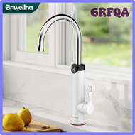 GRFQA Briwellna Electric Water Heater Flowing Kitchen Faucet 2 in 1 Tankless Water Heating Tap Mini 