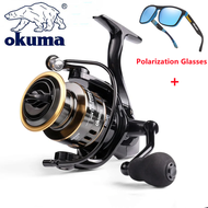 Okuma ถ้วยหมุนรอกโลหะตกปลาใหม่12กก. ล้อหมุนความเร็วสูงปรับ Hengkang01-Cb น้ำได้ทุกแบบ