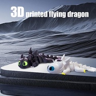 Gravity 3d Printing Toothless Dragon Trainer Flying Dragon Ornament Movable Decorative Wings D2j1