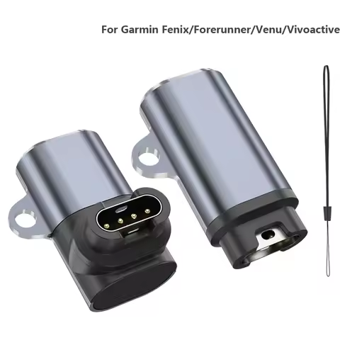 Charger Adapter Type C For Garmin Fenix 7 6 6X 5S 5X Plus/Instinct 2/Venu 2/Vivoactive 4 3/Forerunne