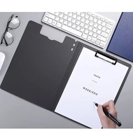 1pc Durable A4 Folder Large Capacity with Cover Single Vertical Folder Paper Storage Office Supplies