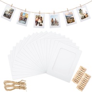 50Pcs Paper Picture Frames for 4x6Inch Paper Photo FramesKit DIY Cardboard Photo Hanging Display for