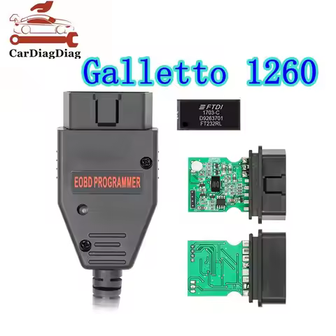 OBD2 Galletto 1260 ECU Chip Tuning Scanner With FTDI FT232RQ ECU Programmer Read Write Car For Multi
