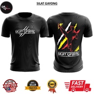 DR TACTICAL  Microfiber eyelet silkscreen silat gayong unisex sport T shirt baju silat