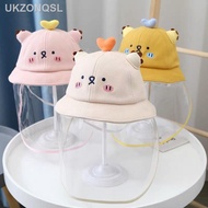 [readystock]☾₪Lovely Cat Baby Anti Virus Droplet Face Shield Hat - Suitable for 5-12months 46cm 宝宝防疫帽