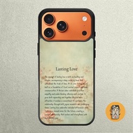iphone Case 17 16 15 14 13 12 11 X XR Xs 8 7 6 5 Plus Pro Max SE Softcase Lasting Love Meaning
