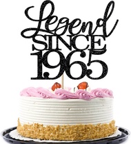 legend since 1965 cake topper 60th birthday happy birthday cake topper men and women cheer 60 years 